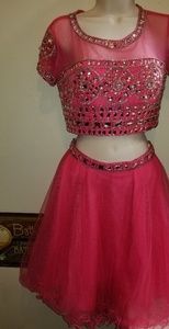 Marianna 2 piece pink dress